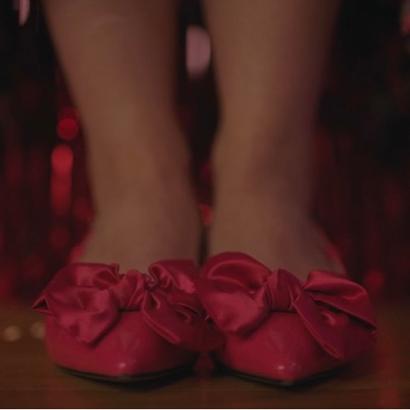 Riverdale pink bow sling back shoes size 7 - Picture 2 of 5